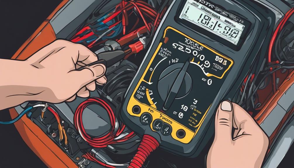 checking starter motor voltage