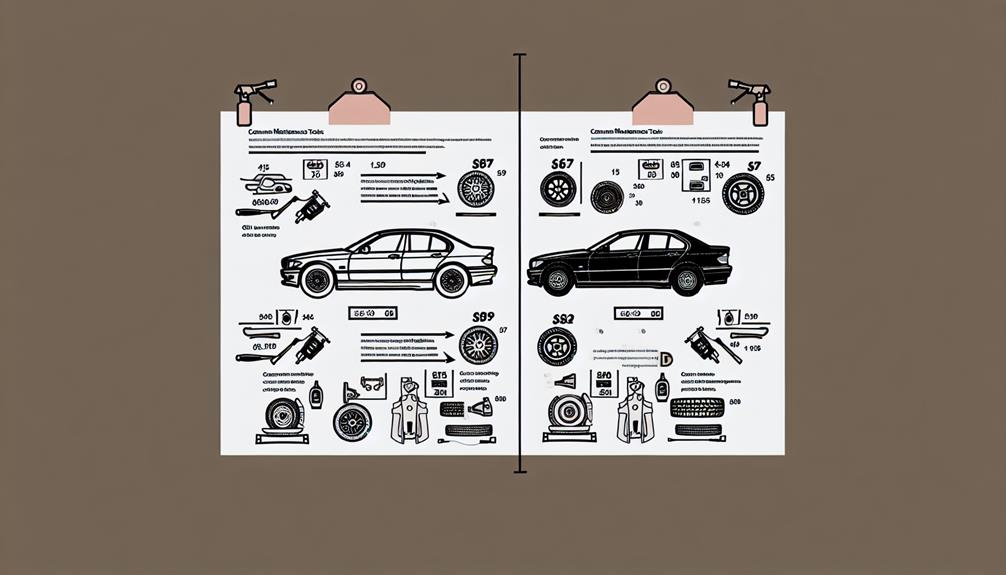 comparing maintenance costs bmw vs mercedes