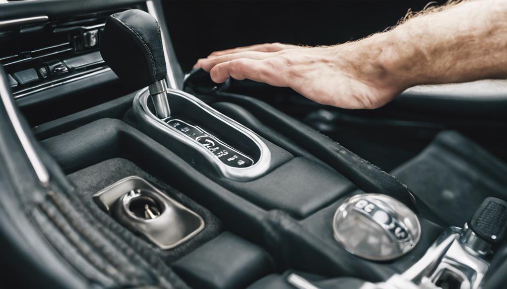 examining car clutch mechanism